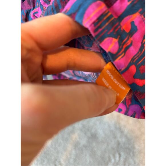 OLIPHANT Exclusive Blue Kazak Pintuck Ruffle Top $188, XXS G16 - Picture 7 of 10